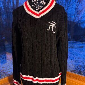 Fulham Football Club Vintage V-Neck Sweater Size S NWOT